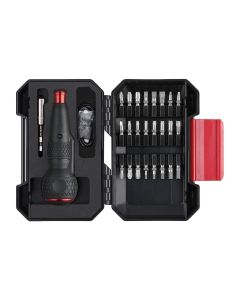 VES220USBC25U image(0) - Vessel Tools e-ASSIST Screwdriver (Higher Torque Model, USB-C) with 25 PC. Bit
