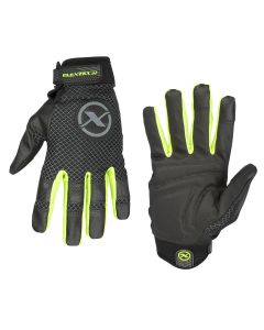 LEGGH360L image(0) - Legacy Manufacturing Flexzilla® High Dexterity FlexFit Gloves, Polyurethane Palm, Black/ZillaGreen™, L