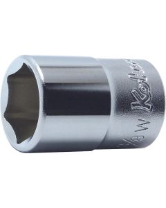 KKN4400W-1-2 image(0) - Ko-ken USA 4400W-1/2 1/2 Square Drive Socket Whitworth 1/2 6 Point Length 40 mm