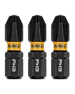DWTDWAF1PH3IR3 image(0) - DEWALT 1In Phillips #3 Flextorq 3Pk