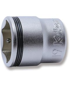 KKN3450M-19 image(0) - Ko-ken USA 3/8 Sq. Dr. Socket 19mm Nut Grip Length 29mm