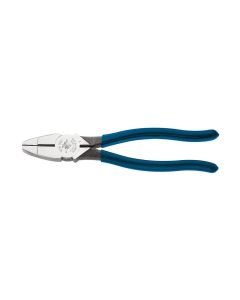 KLED201-8NE image(0) - Klein Tools Lineman's Pliers, Side Cutters with New England Nose, 8-Inch