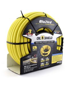 BLBOS12100 image(1) - BluBird OilShield Rubber Air Hose Assembly 1/2" x 100'