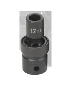 GRE2012UM image(0) - Grey Pneumatic 1/2" Drive x 12mm Standard Universal Socket