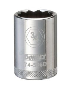 DEWALT 001Pc 12Dr Socket-12Pt-3/4