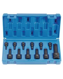 GRE1234T image(0) - Grey Pneumatic Assorted Drive 12 Piece Int. Star Impact Driver Set