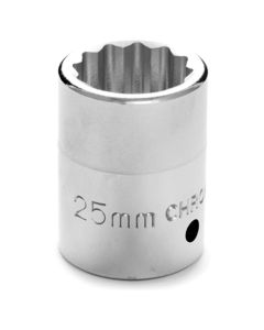 WLMW34825 image(0) - Wilmar Corp. / Performance Tool 3/4" Drive 25mm 12pt Socket