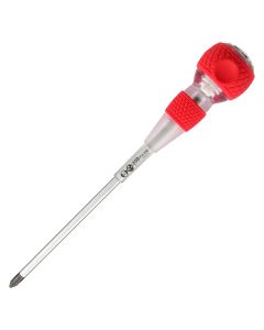 VES250P2150 image(0) - Vessel Tools No.250 Ball Grip Tang-Thru Screwdriver w/Ceramic Ball PH2x150