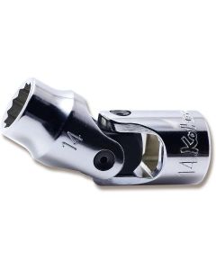 KKN4445M-14 image(0) - Ko-ken USA 4445M-14 1/2 Square Drive Universal Socket 14 mm 12 Point Length 66 mm