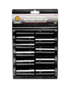 WLMM591DB image(0) - Wilmar Corp. / Performance Tool 11 Piece 1/2" Drive Met DW Impact Socket Set
