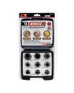 WLMW38917 image(0) - Wilmar Corp. / Performance Tool 9 Piece 3/8" Drive Metric Bolt Extractor Set