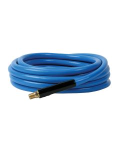 LEGHWF3825BL2 image(0) - Legacy Manufacturing Workforce Air Hose, 3/8" x 25', 1/4" NPT Fittings, Blue, PVC