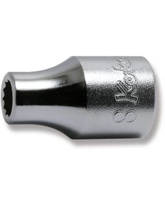 KKN4405M-8 image(0) - Ko-ken USA 4405M-8 1/2 Square Drive Socket 8 mm 12 Point Length 36 mm