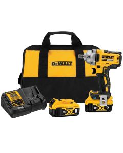 DWTDCF896P2 image(0) - DEWALT 20V MAX* Tool Connect 1/2 in. Mid-Range Impact Wrench with Detent Pin Anvil Kit