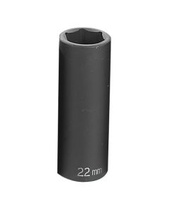 GRE2022MD image(0) - Grey Pneumatic 1/2" Drive x 22mm Deep Socket