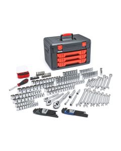 KDT80940 image(0) - GEARWRENCH 219 Piece Mechanics Tool Set Inch 3 Drawer Storage Box