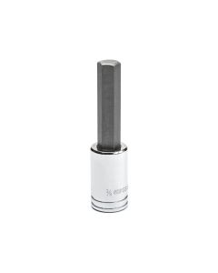 KDT82528 image(0) - GearWrench 3/8 Inch Drive Mid Length Hex Bit SAE Socket 3/8 Inch