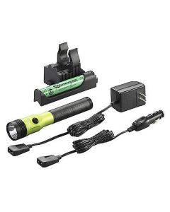 STL75478 image(0) - Streamlight Stinger LED HL - 120V/100V AC/12V DC PiggyBack Smart Charge - Lime Green
