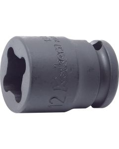 KKN13400-6WN image(0) - Ko-ken USA 13400-6WN 3/8 Sq. Dr. Socket 6mm 4 point Length 32mm Weld Nut