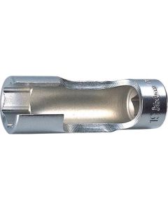 KKN3300FN-10 image(0) - Ko-ken USA 3/8 Sq. Dr. Flare Nut Metric Chrome Socket in 10mm