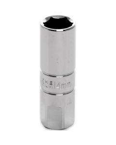 WLMW38166 image(0) - Wilmar Corp. / Performance Tool 3/8" Drive 14mm Spark Plug Socket