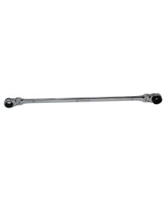 KTIXDDB13X15 image(0) - K Tool International Wrench 13mm x 15mm Metric Ratcheting Reversible Double Box Universal Spline 90 Tooth