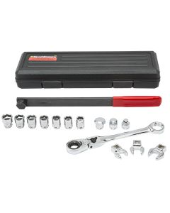 KDT89000 image(0) - GEARWRENCH 15 Piece Serpentine Belt Tool Set with Locking Flex Head Ratcheting Wrench