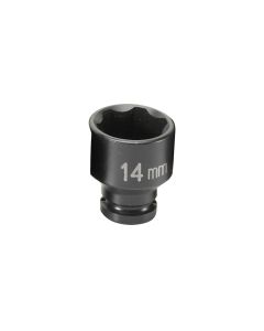 GRE914MS image(0) - Grey Pneumatic 1/4" Surface Drive x 14mm Standard  Socket