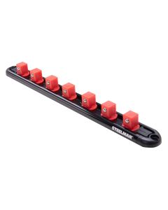 JSP60727 image(0) - J S Products (steelman) 1/2-Inch Drive 7-Piece Aluminum Socket Storage Rail