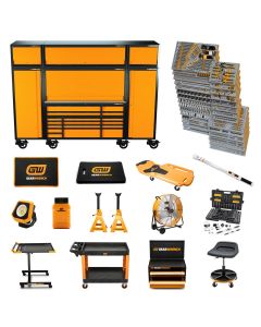 KDTMEGAMOD1858 image(1) - GEARWRENCH 1858 Piece MEGAMOD Mechanics Tool Set in Premium Modular Foam Trays with Tool Storage & Shop Equipment