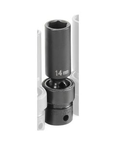 GRE1014UMD image(0) - Grey Pneumatic 3/8" Drive x 14mm Deep Universal Socket
