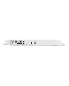 KLE31741 image(0) - Klein Tools Reciprocating Saw Blades, 10/14 TPI, 8-Inch, 5-Pack
