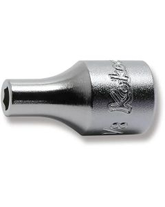 KKN2400A-1-8 image(0) - Ko-ken USA 2400A-1/8 1/4 Square Drive Socket 1/8 6 Point Length 22 mm