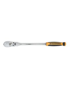 KDT81210T image(0) - GEARWRENCH 3/8 Inch Drive 90-Tooth Dual Material Flex Head Teardrop Ratchet 13 Inch