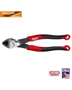 MLWMT558A image(2) - Milwaukee Tool 8 Inch Angled Head Diagonal Comfort Grip Cutting Pliers (USA)