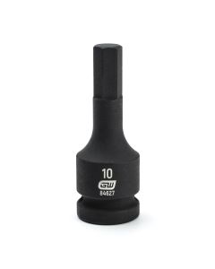 KDT84627 image(0) - GEARWRENCH 1/2 Inch Drive Hex Bit Impact Metric Socket 10mm
