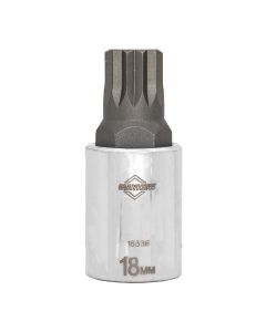 MAY16336 image(1) - Mayhew Mayhew 18 MM Triple Square Short Insert Socket Bit, 1/2-Inch Drive