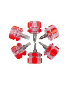 WLM1420 image(0) - Wilmar Corp. / Performance Tool 6 Piece Mini Stubby Screwdriver Set