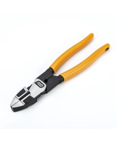KDT82181-06 image(0) - GEARWRENCH 9-1/2 Inch PITBULL Dipped Handle Lineman's Pliers