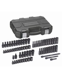 KDT84903 image(0) - GEARWRENCH 71 Piece 1/4 Inch Drive 6 Point Standard & Deep Universal Impact SAE/Metric Socket Set