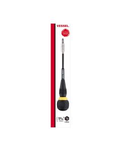 VES2200MBH120K01 image(1) - Vessel Tools BALL GRIP Ratchet Interchangeable Screwdriver with 10 PC. Bit Set