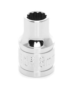 WLMW38808 image(0) - Wilmar Corp. / Performance Tool 3/8" Drive 8mm 12pt Socket