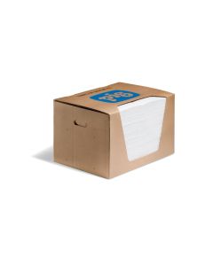 NPGMAT440 image(0) - New Pig Heavy-Weight Oil-Only Absorbent Mat Pads in Dispenser Box - 15 x 20  Inch - 100 Pads