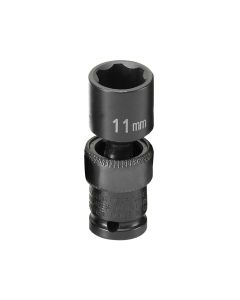 GRE911UMS image(1) - Grey Pneumatic 1/4" Surface Drive x 11mm Standard Universal Socket