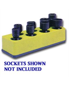 MTS883 image(1) - Mechanic's Time Savers SOC HOL 3/8U IMP YELLOW NEON 8 HOLE