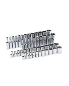 KDT80314D image(0) - GEARWRENCH 47 Piece 1/4 Inch Drive 6 Point Standard & Deep SAE/Metric Socket Set