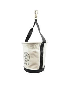 KLE5104CLR17 image(0) - Klein Tools Canvas Bucket with Closing Top, 17-Inch