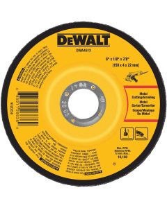 DWTDWA4513 image(0) - DEWALT Metal Grinding Wheel, 6-Inch X 1/8-Inch X 7/8-Inch