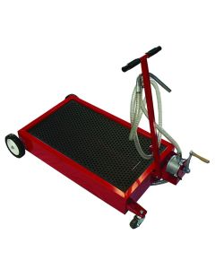 INT8877 image(0) - American Forge & Foundry Waste Oil Drain - Low Profile - Rotary Evacuation Pump - 15 Gallon Capacity Steel Recovery Tank