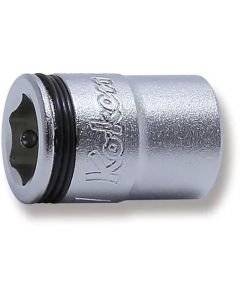 KKN2450MS-7 image(0) - Ko-ken USA 1/4 Sq. Dr. Short NUT GRIP&reg; Socket  -  7mm